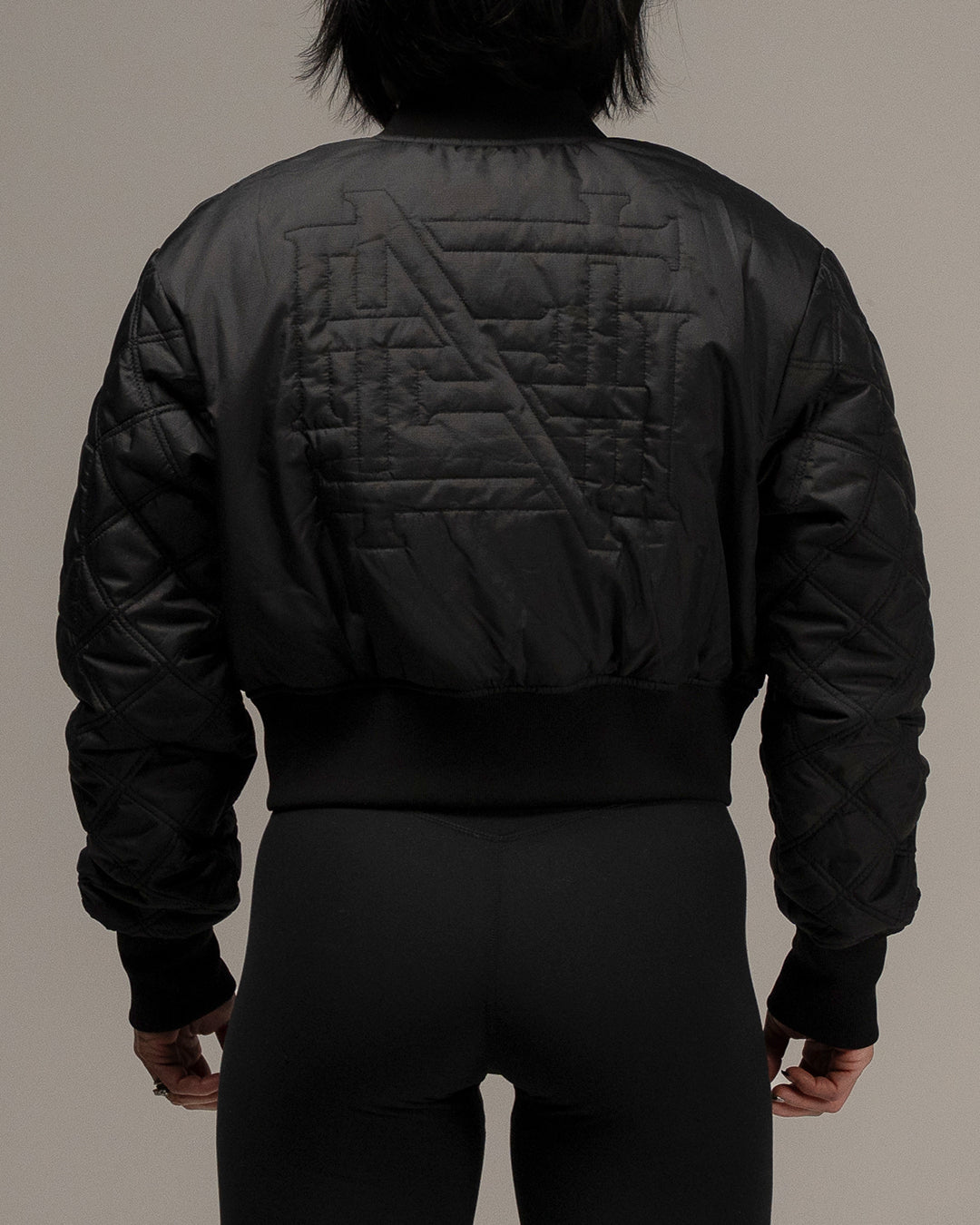 WOMEN'S BOMBER JACKET - BLACK