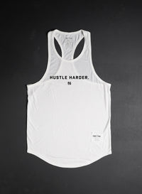HUSTLE HARDER STRINGER - WHITE thumbnail