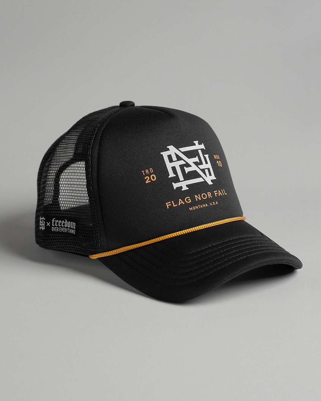 MONOGRAM FOAM TRUCKER - BLACK