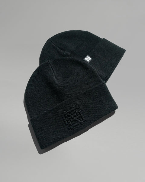 EMBOSSED BEANIE - BLACK – FLAG NOR FAIL