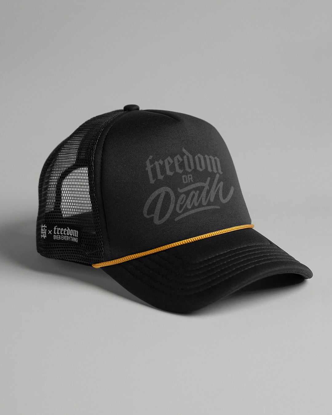 FREEDOM OR DEATH FOAM TRUCKER - BLACK