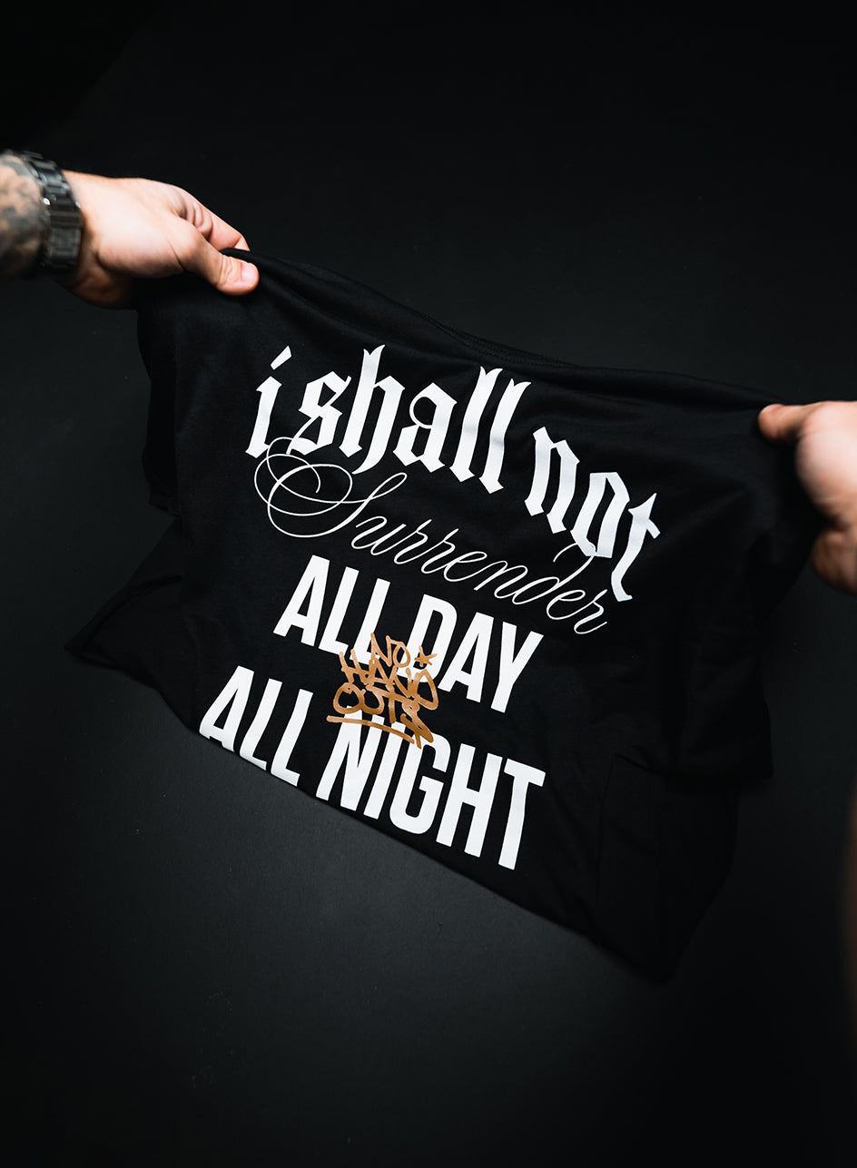 ALL DAY ALL NIGHT TEE - BLACK