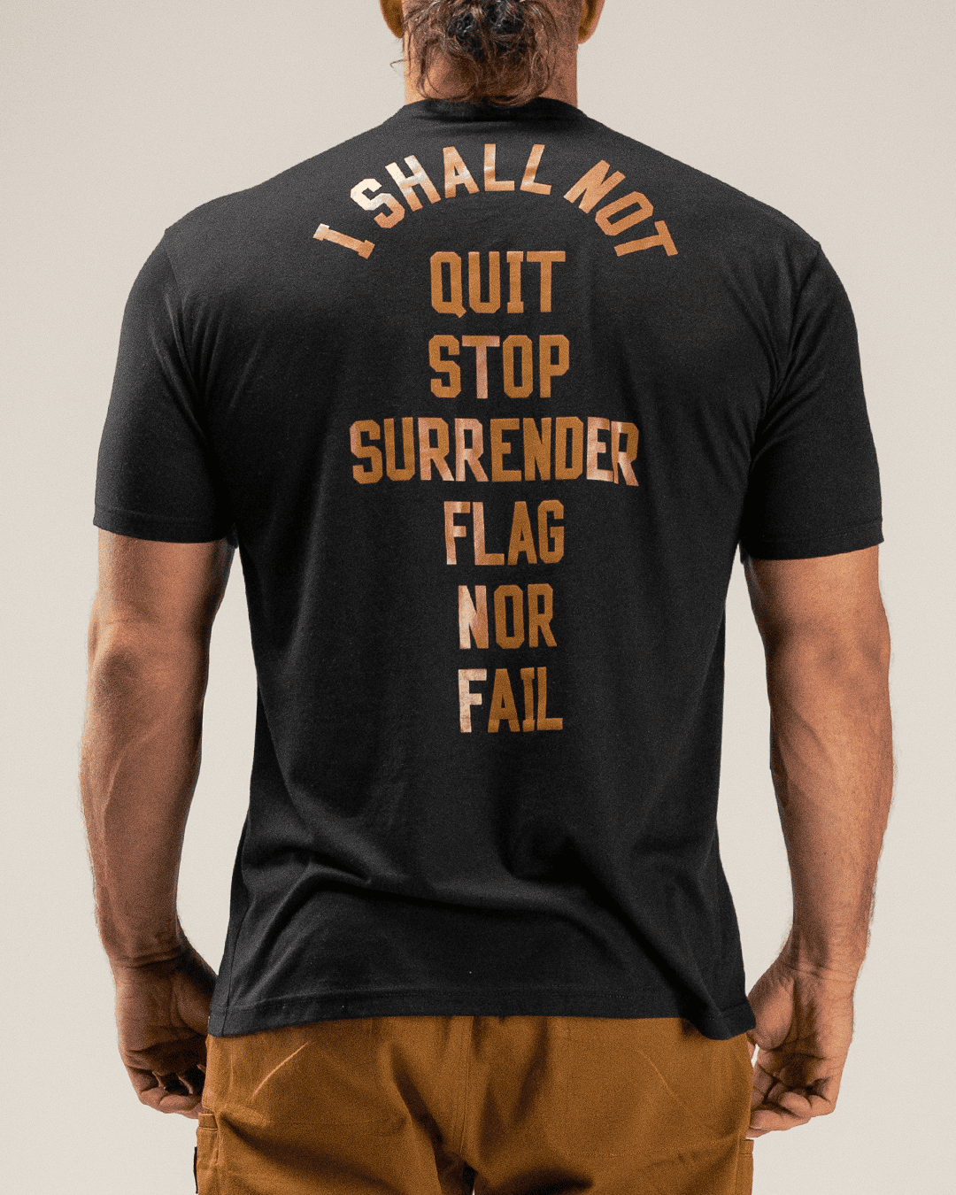 ANTHEM TEE - BLACK/SADDLE