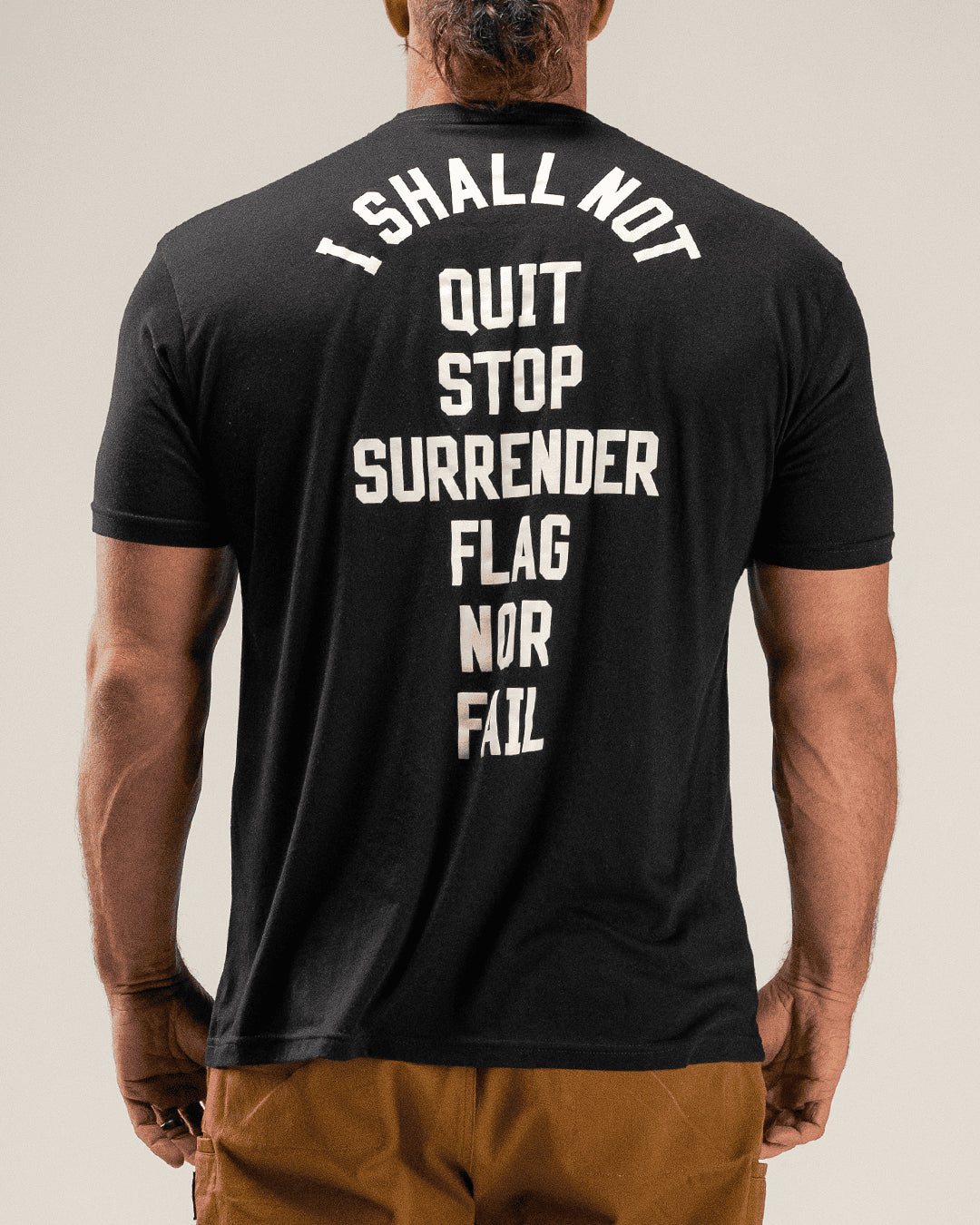 ANTHEM TEE- BLACK/WHITE