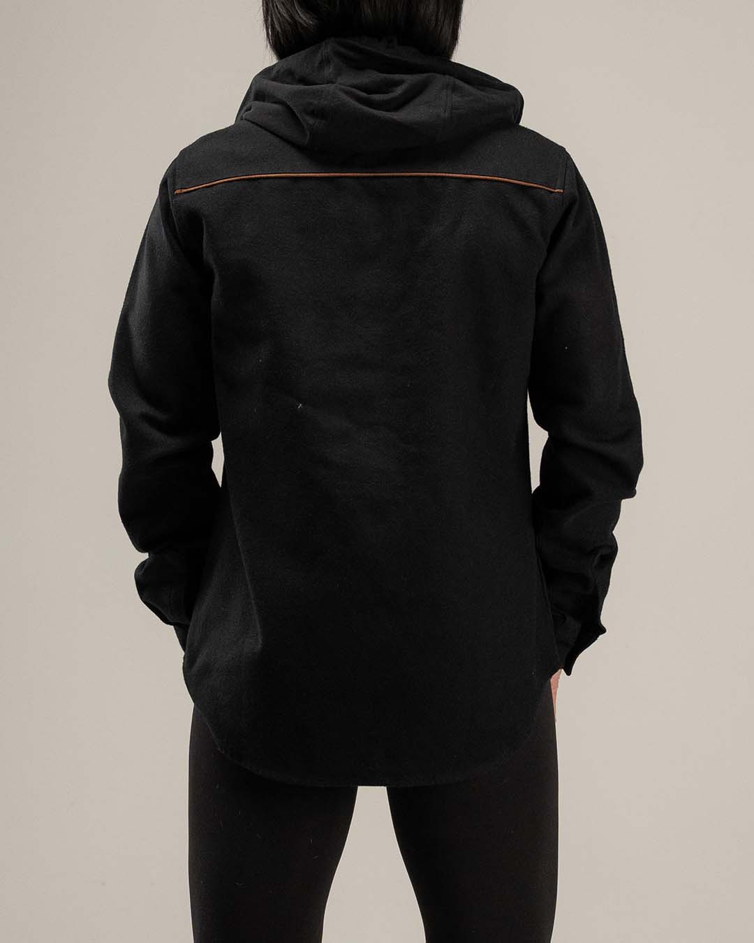 FRANELA FOREVER CON CAPUCHA PARA MUJER - NEGRO