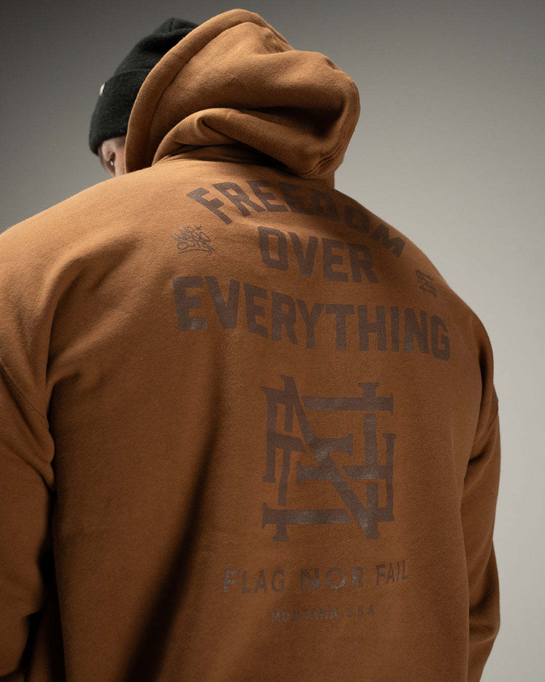 FREEDOM HOODIE - SADDLE