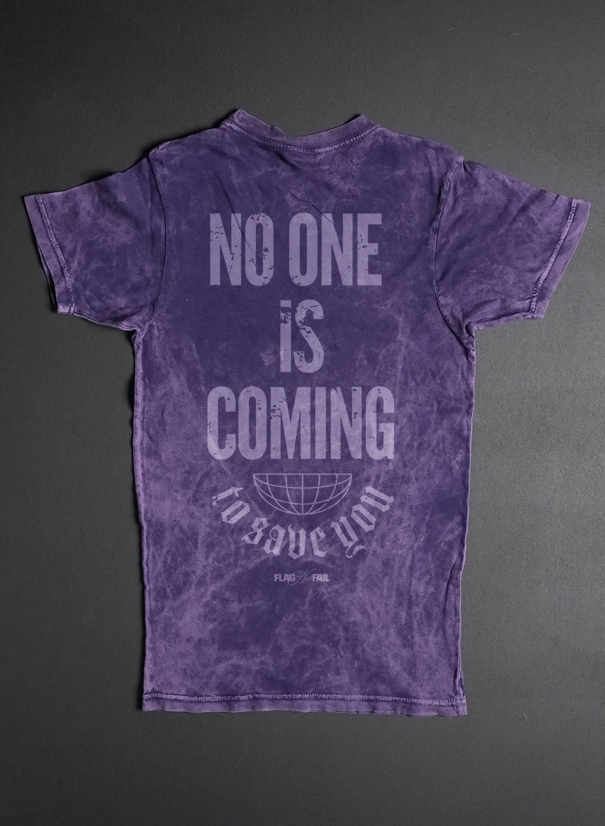 NO ONE IS COMING OVERSIZED TEE- PURPLE