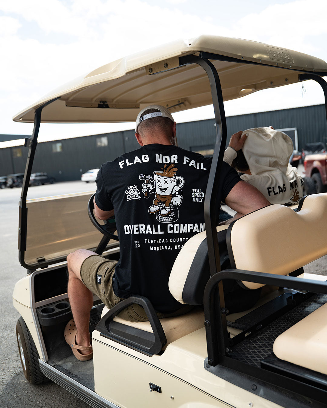 OVERALL SUPPLY  TEE - BLACK