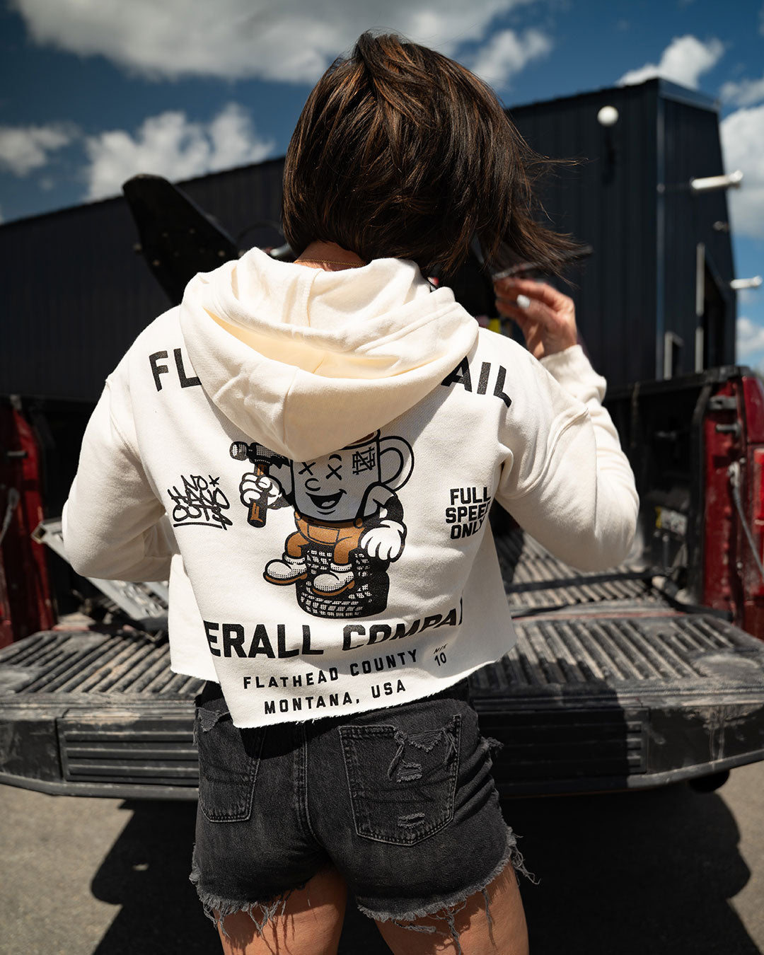 OVERALL SUPPLY CROP HOODIE