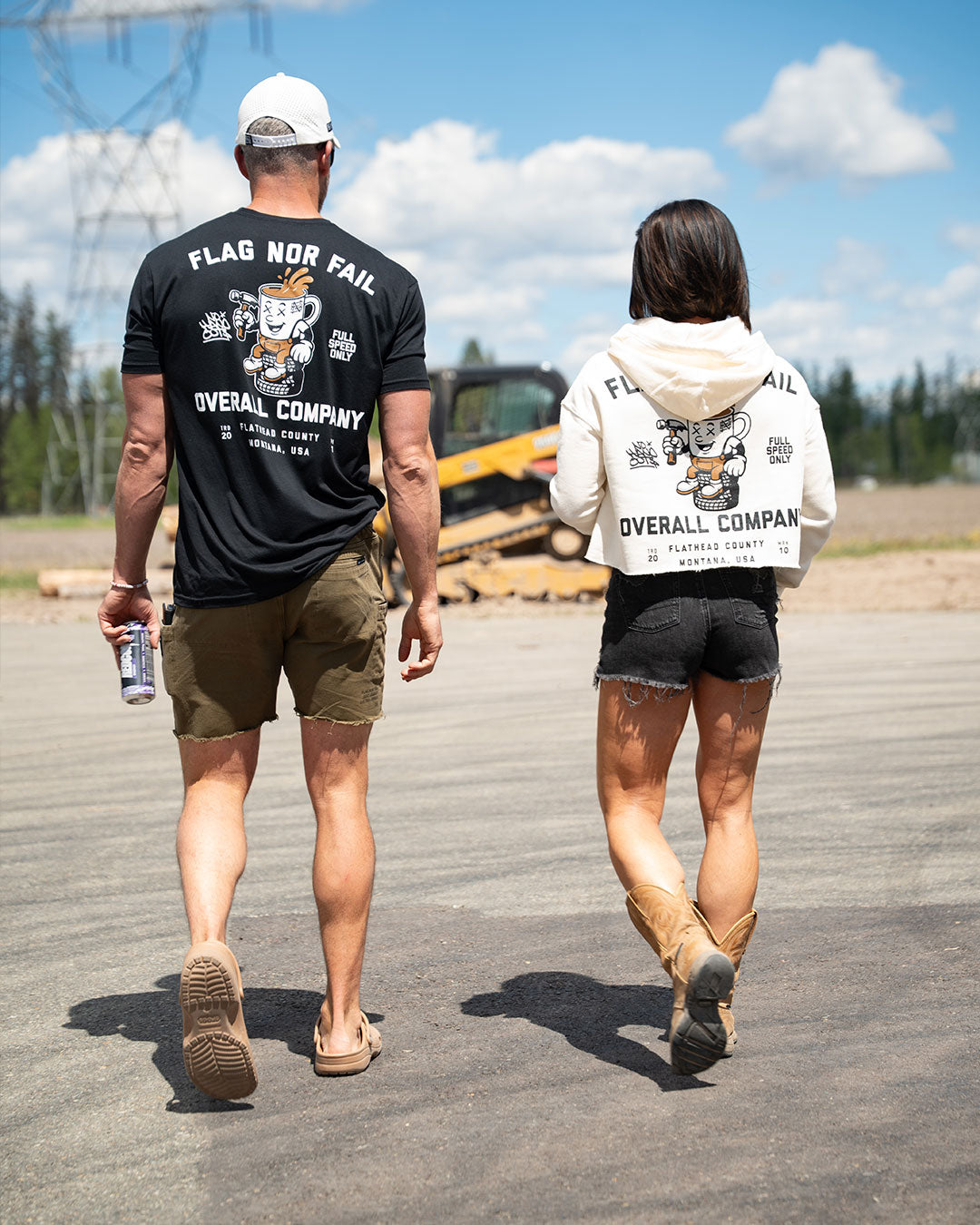 OVERALL SUPPLY  TEE - BLACK