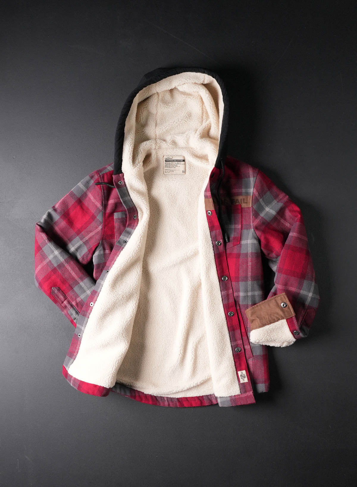 Hollister flannel online hoodie