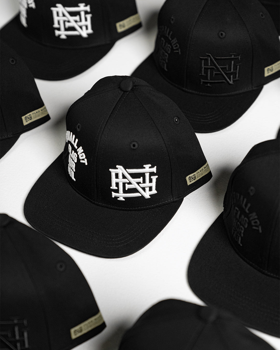 EMBROIDERED ANTHEM HAT - BLACK/BLACK