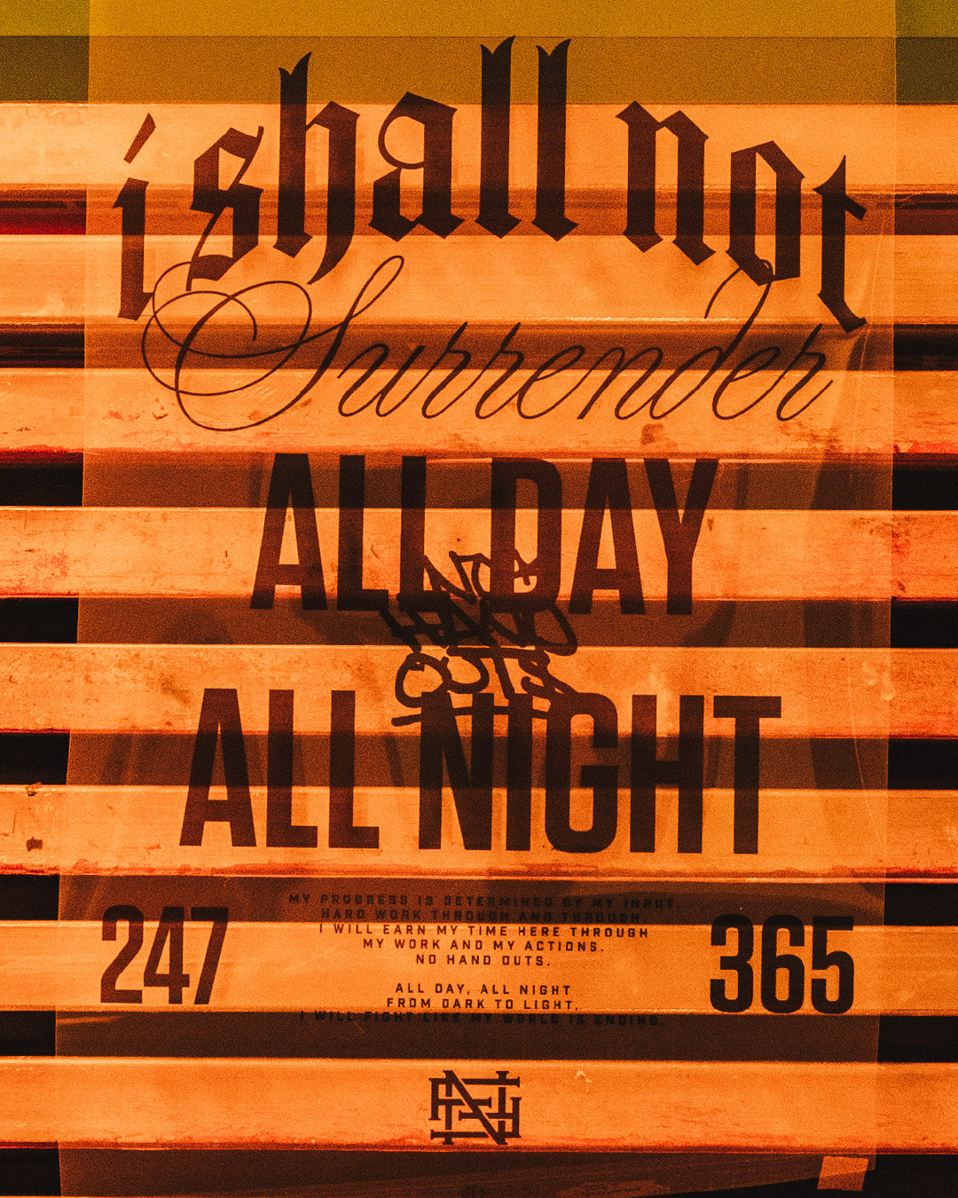 ALL DAY ALL NIGHT TEE - BLACK