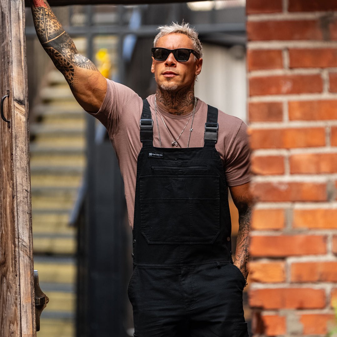 FOREVER OVERALLS - BLACK – FLAG NOR FAIL