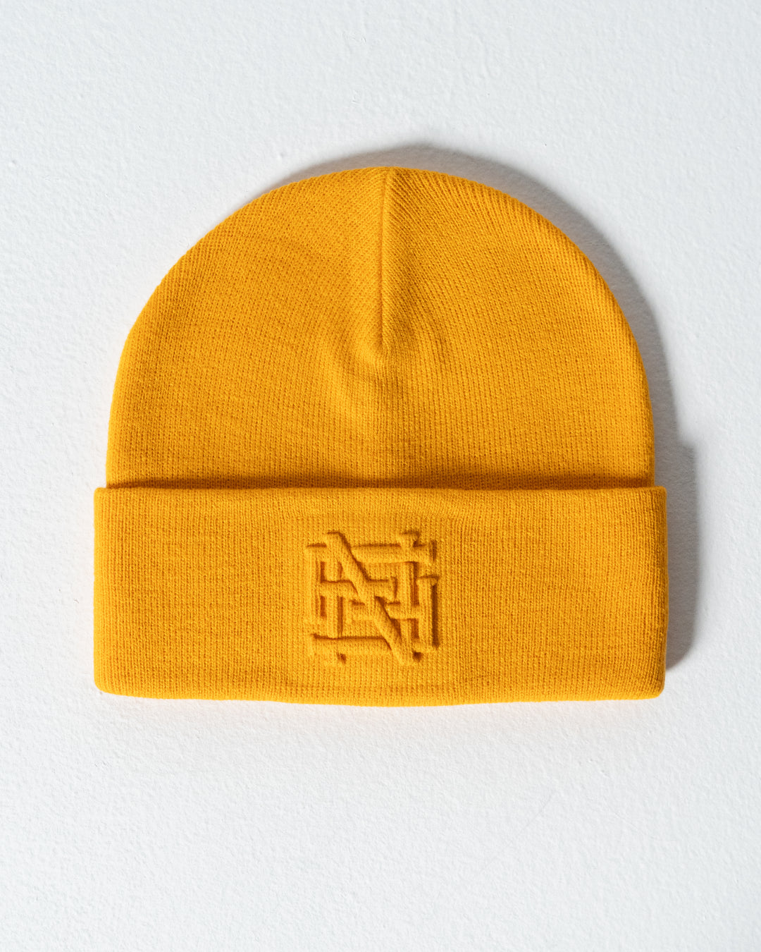 EMBOSSED BEANIE - ORANGE