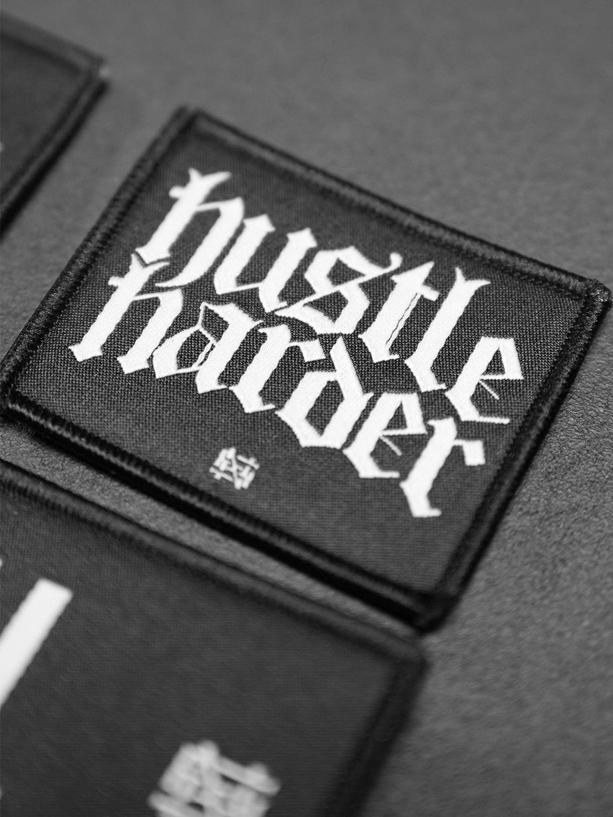 HUSTLE HARDER STACKED PATCH
