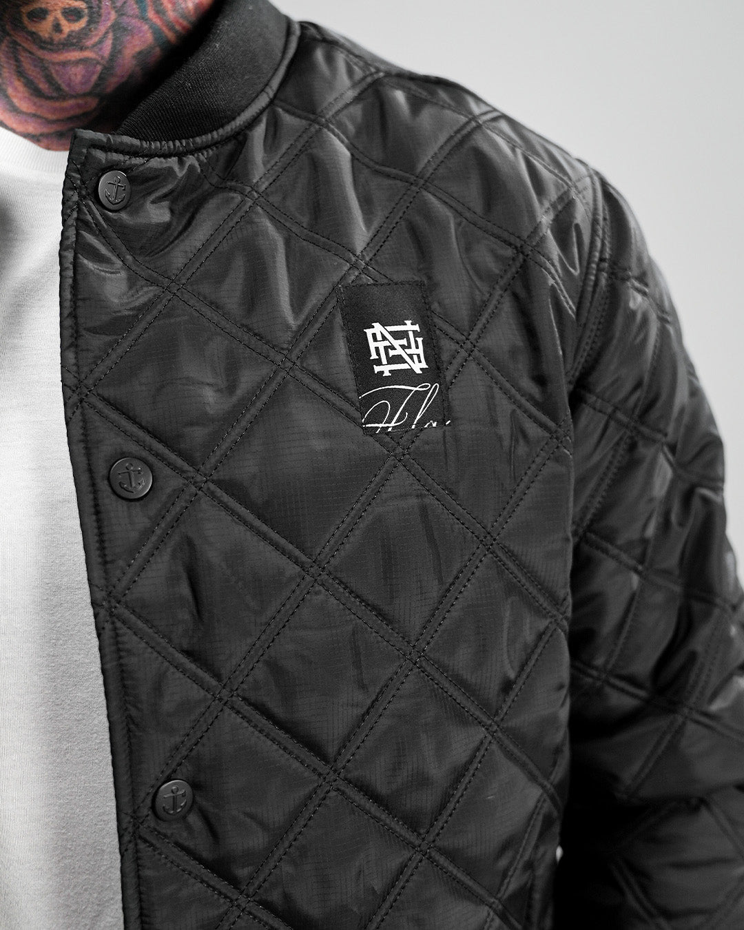 BOMBER JACKET - BLACK – FLAG NOR FAIL