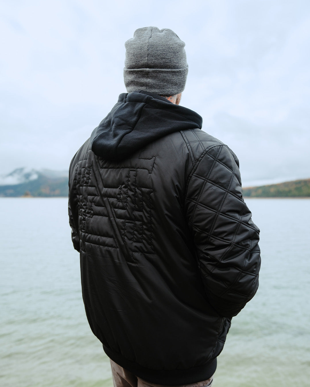 BOMBER JACKET - BLACK – FLAG NOR FAIL