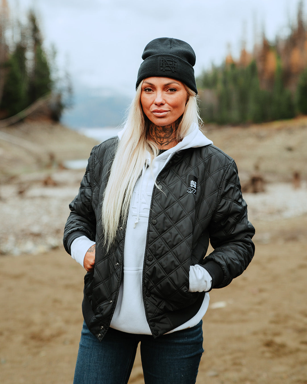 BOMBER JACKET - BLACK – FLAG NOR FAIL