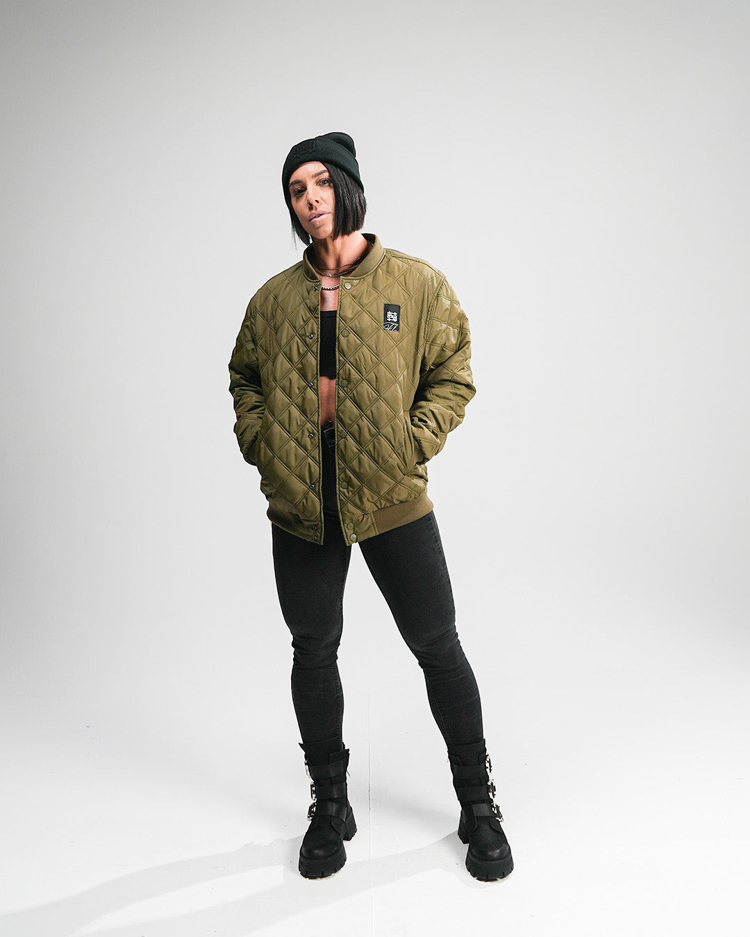 BOMBER JACKET - OLIVE – FLAG NOR FAIL