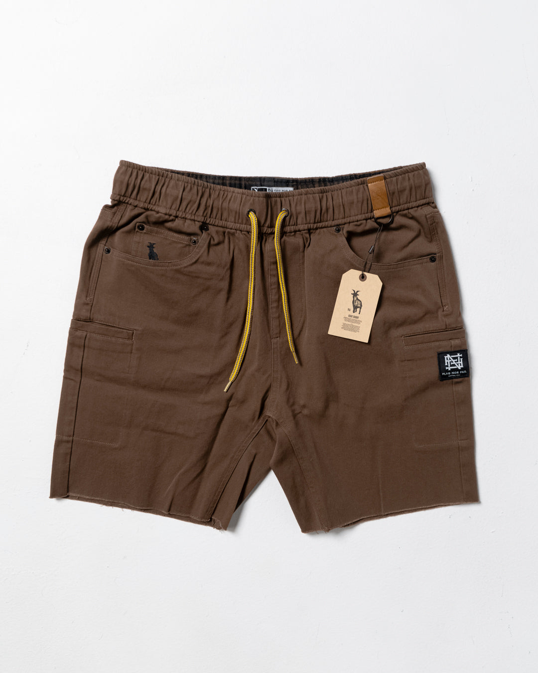 GOAT SHORTS - CHOCOLATE – FLAG NOR FAIL