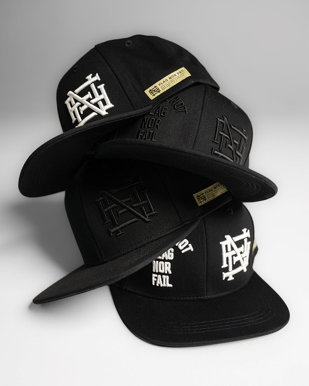 EMBROIDERED ANTHEM HAT - BLACK/BLACK