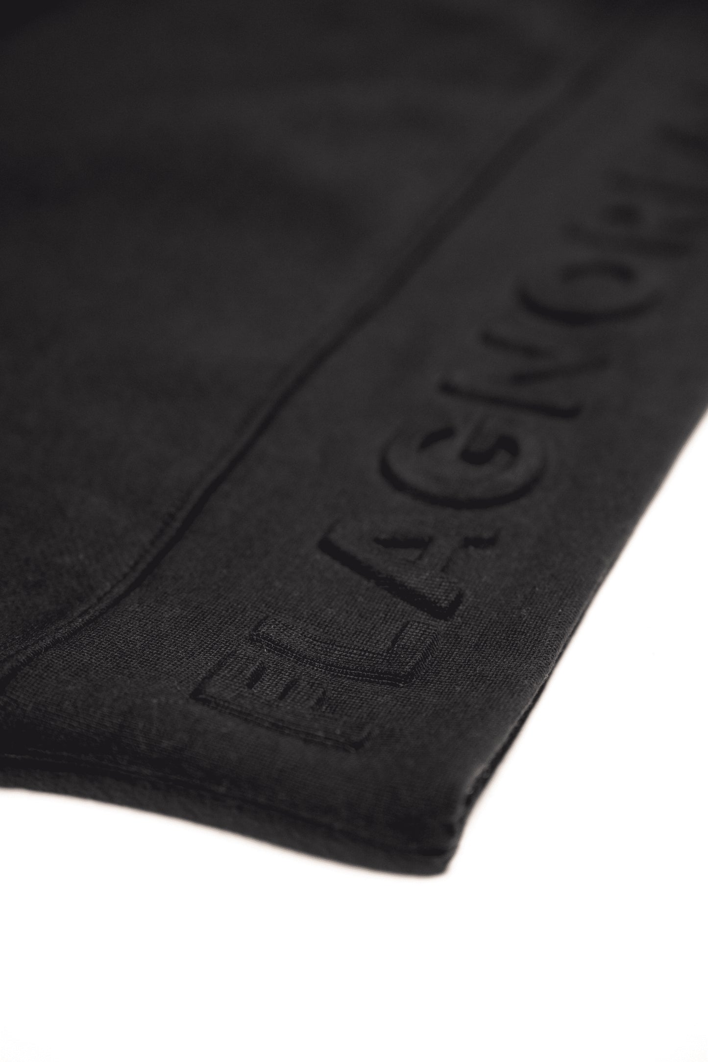 EMBOSSED PULLOVER-BLACK