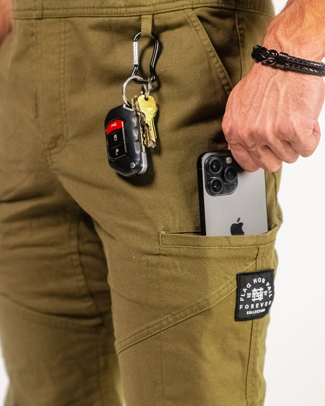 FOREVER OVERALLS - OLIVE – FLAG NOR FAIL