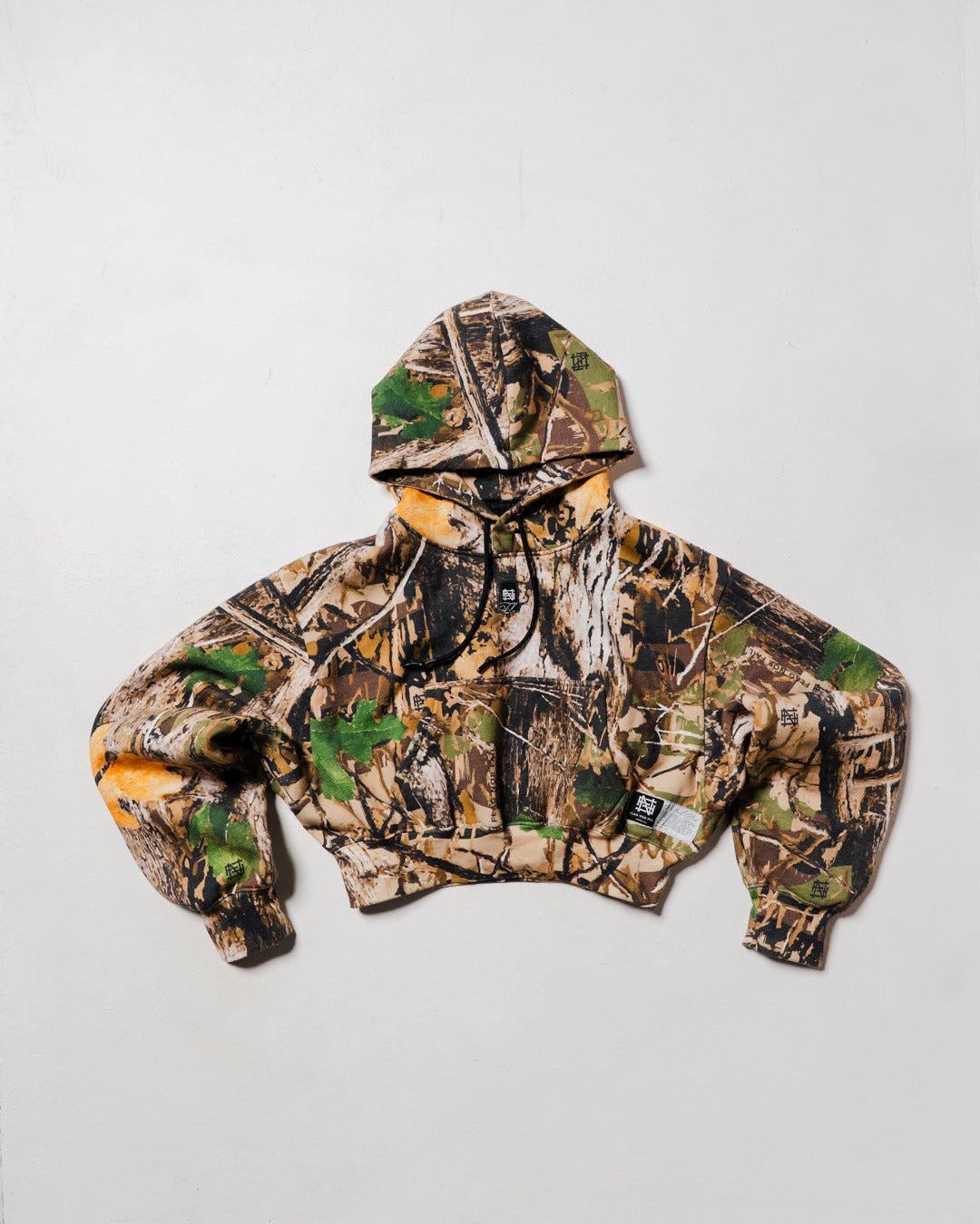 WOMENS OVERSIZED CROP HOODIE - CAMO – FLAG NOR FAIL