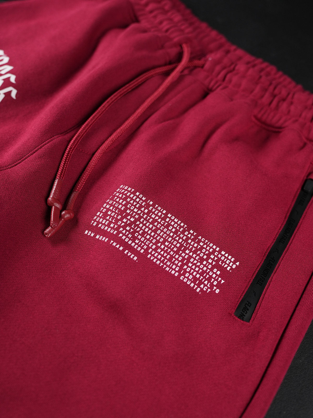 PROGRESS FITTED JOGGER- MAROON