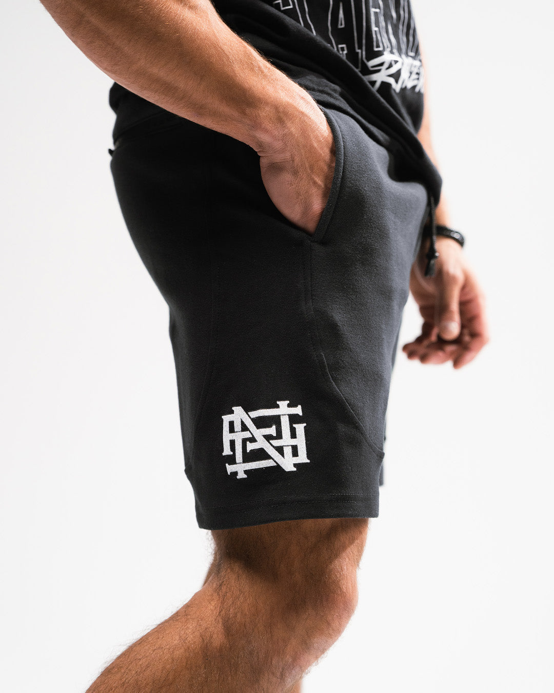 RACE BEAR SWEATSHORTS - BLACK