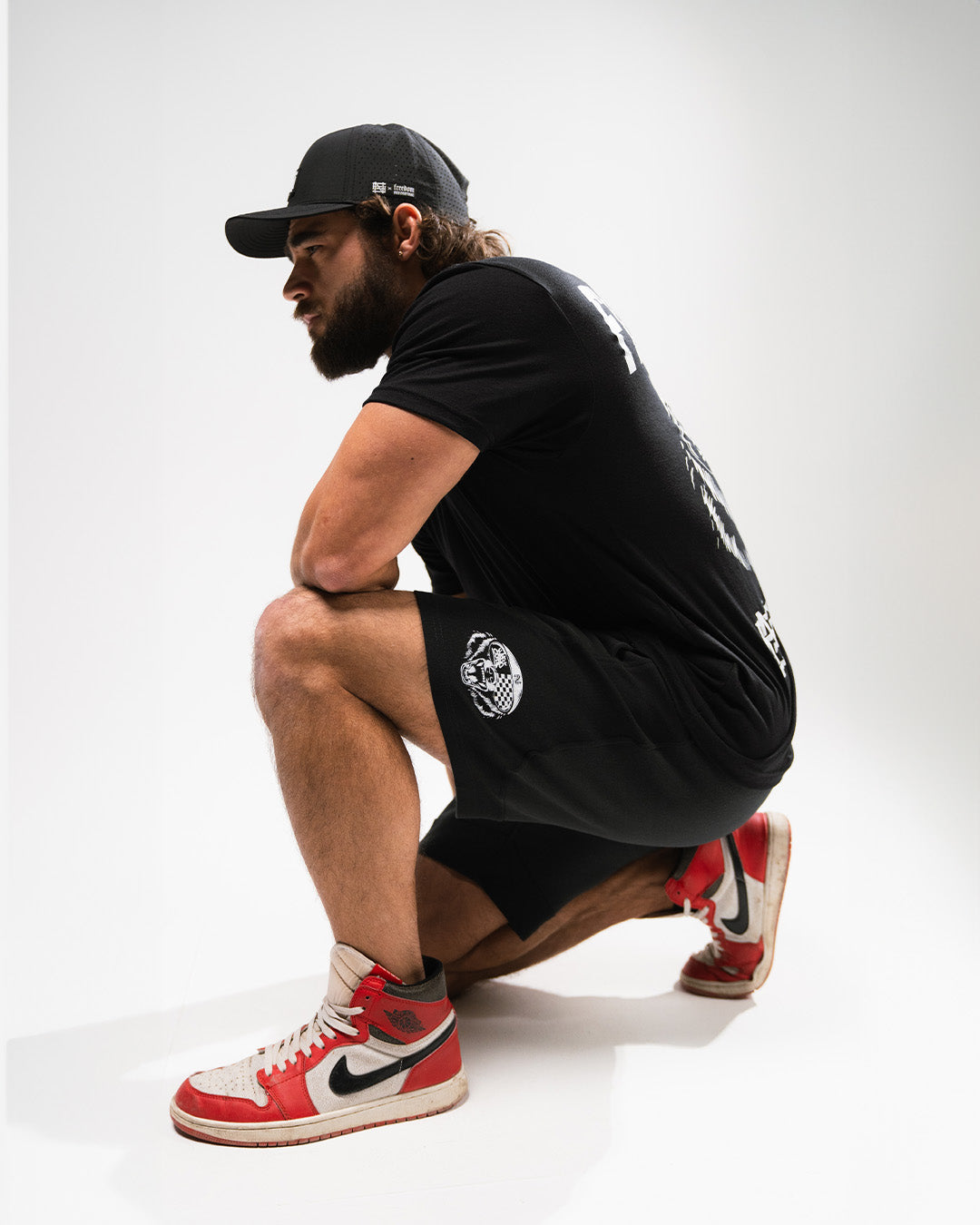 RACE BEAR SWEATSHORTS - BLACK