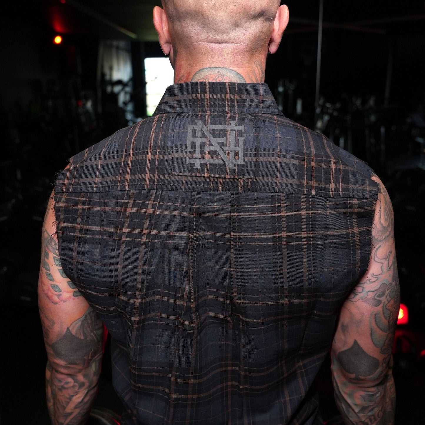 MIDWEIGHT FOREVER SLEEVELESS FLANNEL-NAVY