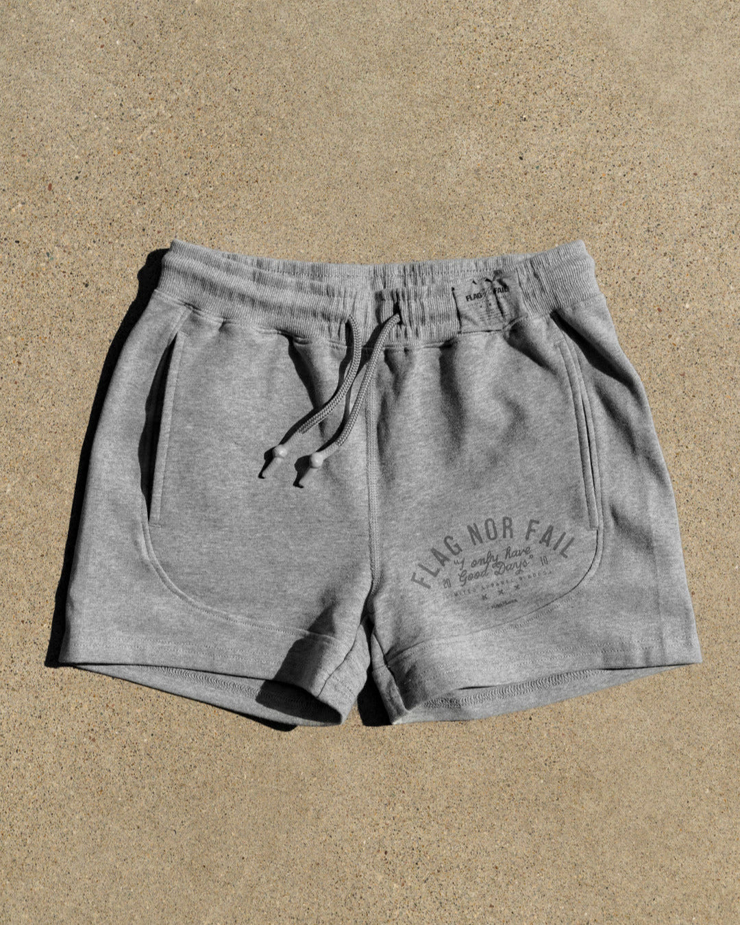 WOMENS TERRY SHORTS- GREY