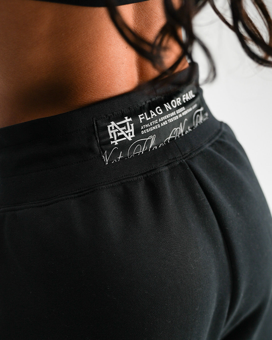 WOMENS OVERSIZED SWEATPANTS - BLACK – FLAG NOR FAIL