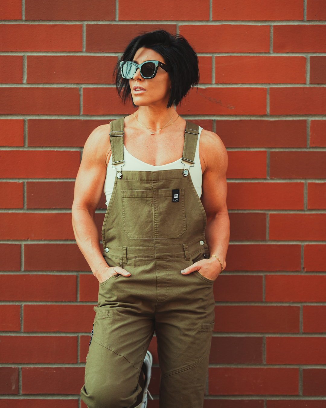 WOMENS FOREVER OVERALLS - OLIVE