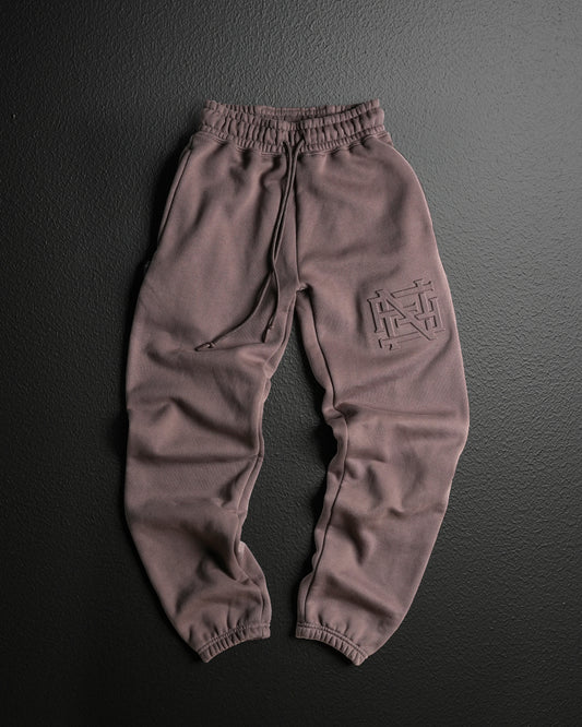 EMBOSSED CHAMP JOGGERS-EARTH