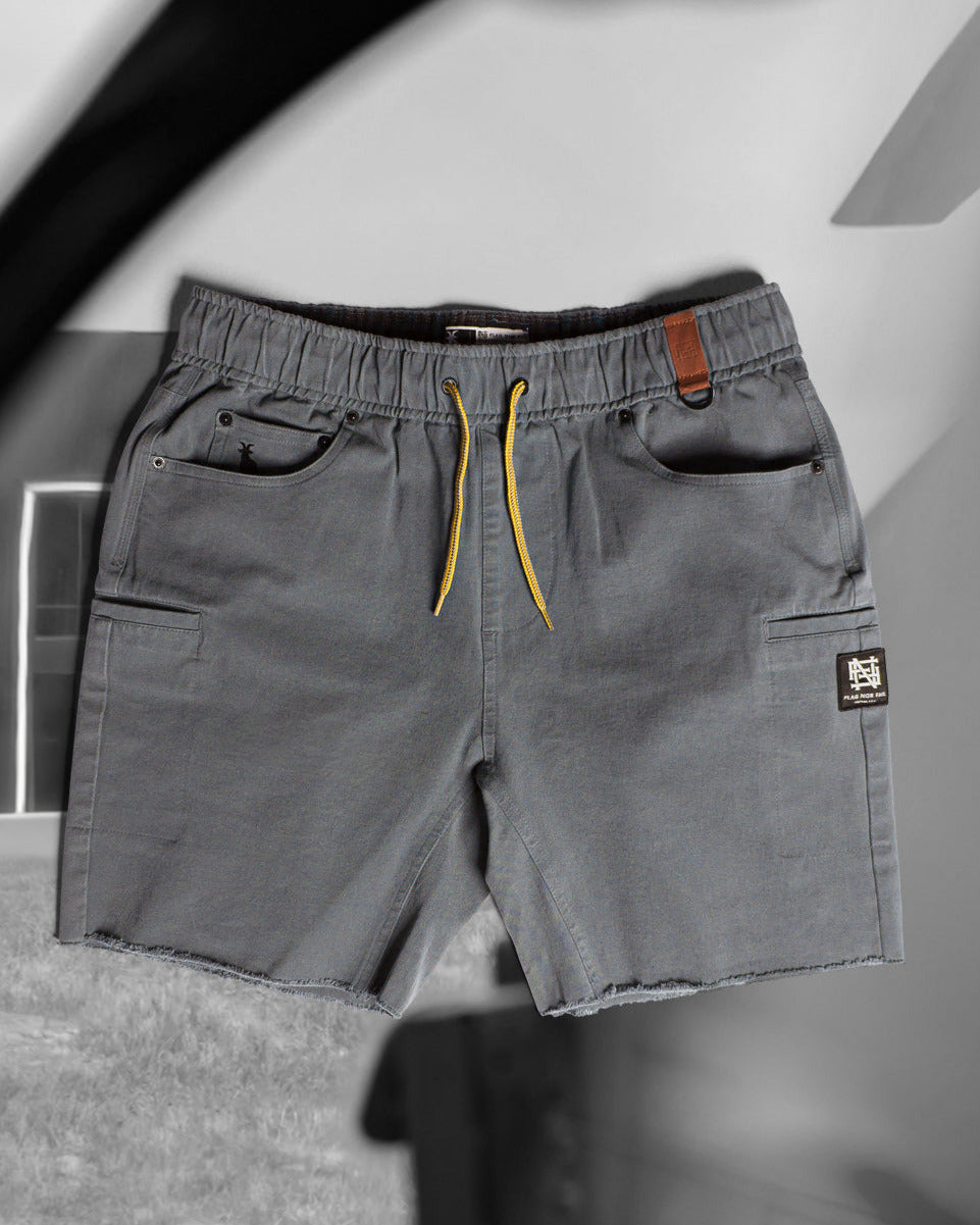 GOAT SHORTS - GREY – FLAG NOR FAIL
