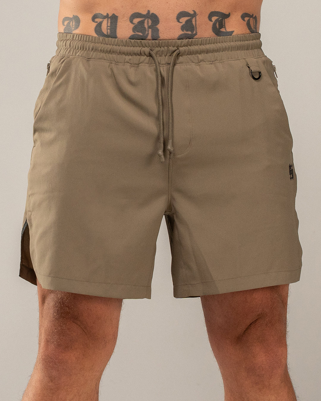 MENS HYBRID SHORTS - OLIVE