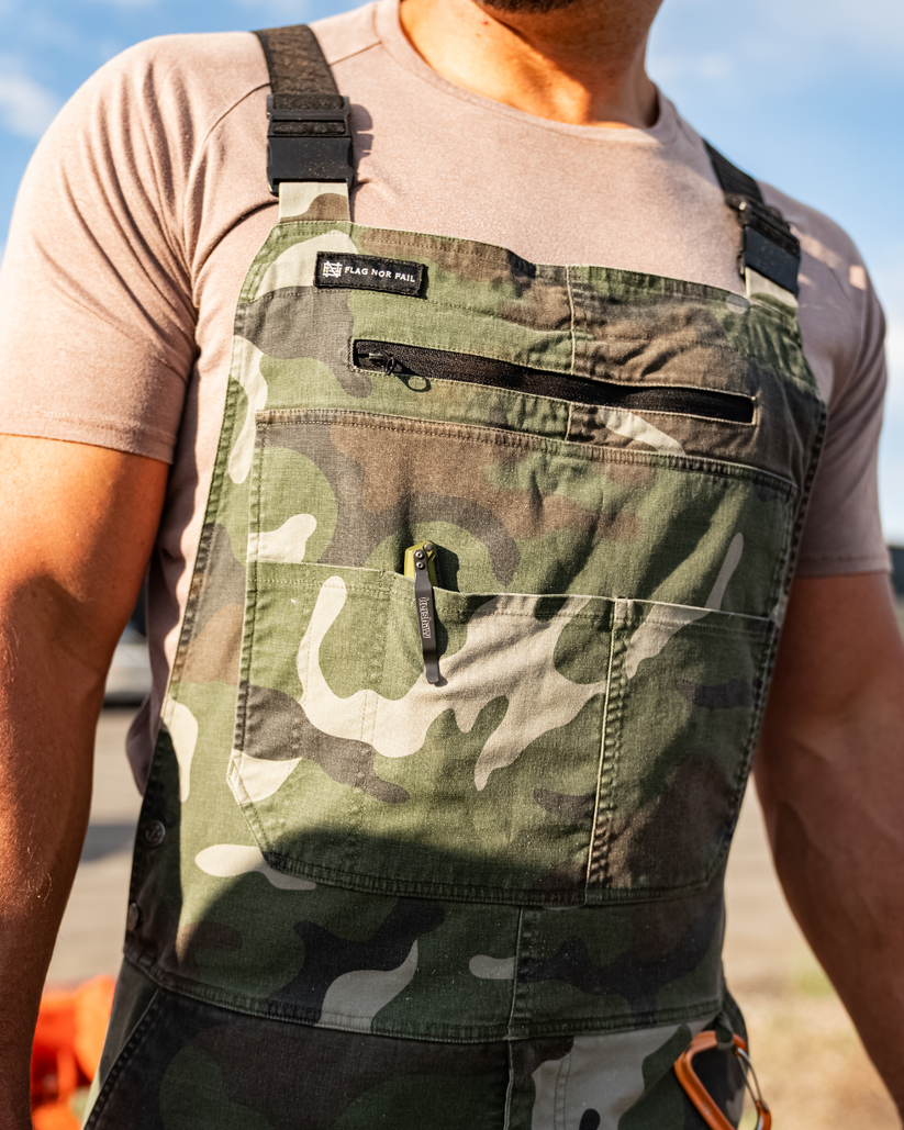 FOREVER OVERALLS - CAMO – FLAG NOR FAIL