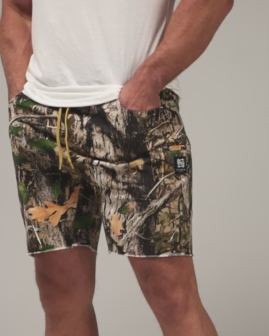 GOAT SHORTS - WOODLAND CAMO – FLAG NOR FAIL