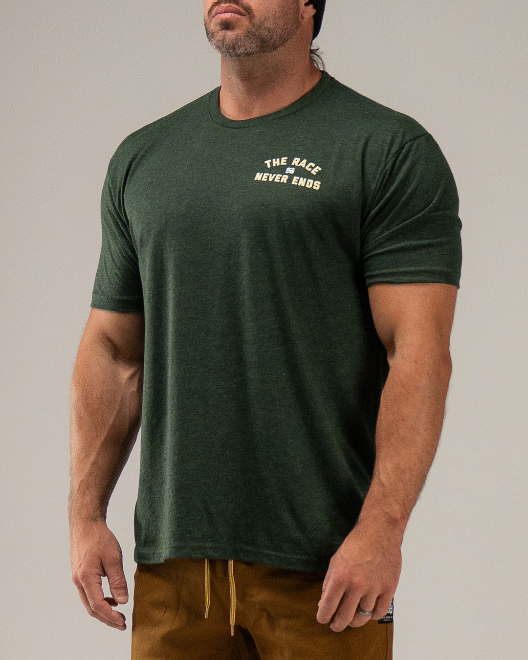 THE RACE NEVER ENDS TEE - PREORDER