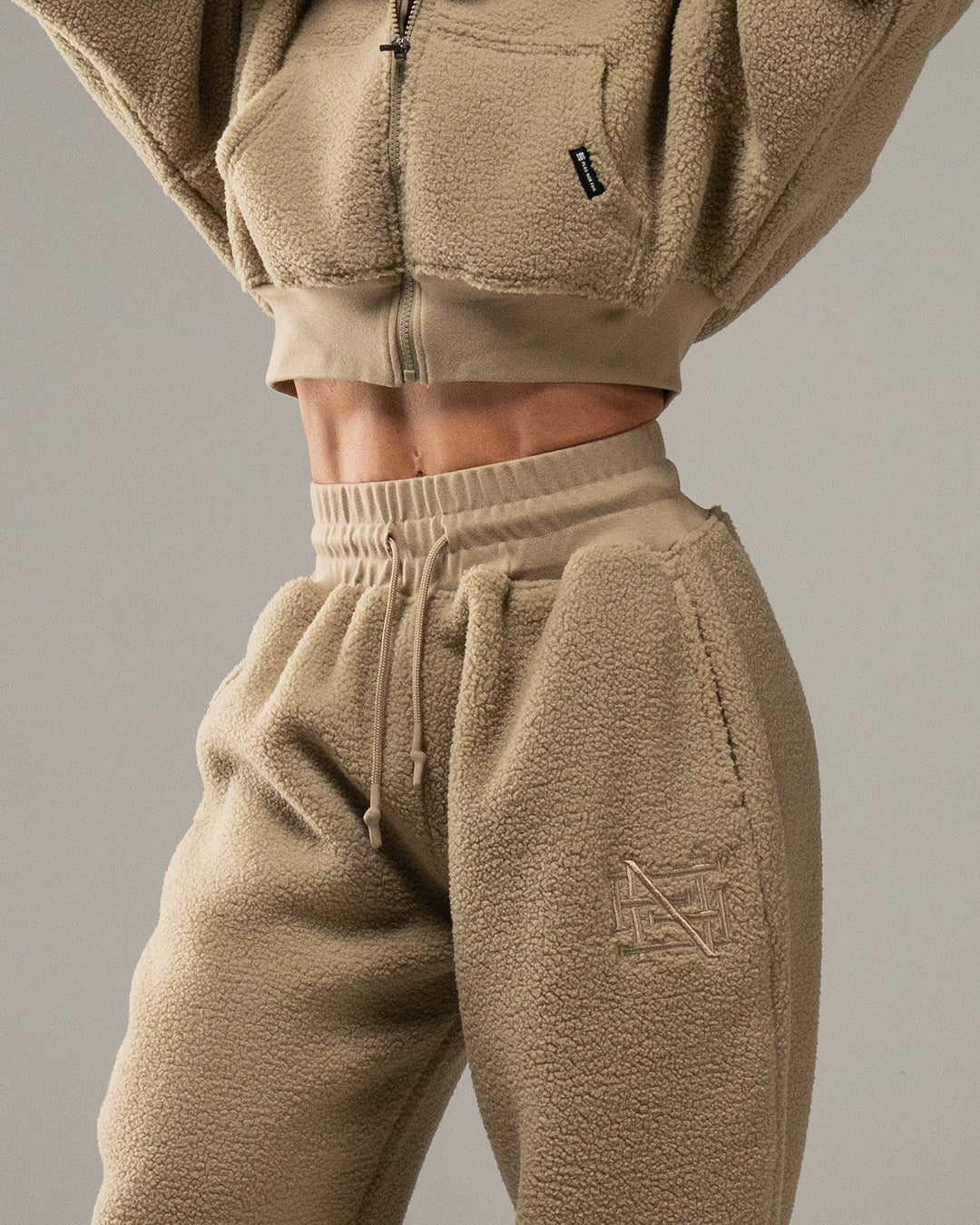 WOMENS OVERSIZED CROP HOODIE - SHERPA – FLAG NOR FAIL