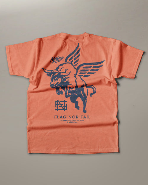 FLYING BULL TEE (BURNT ORANGE) - PREORDER