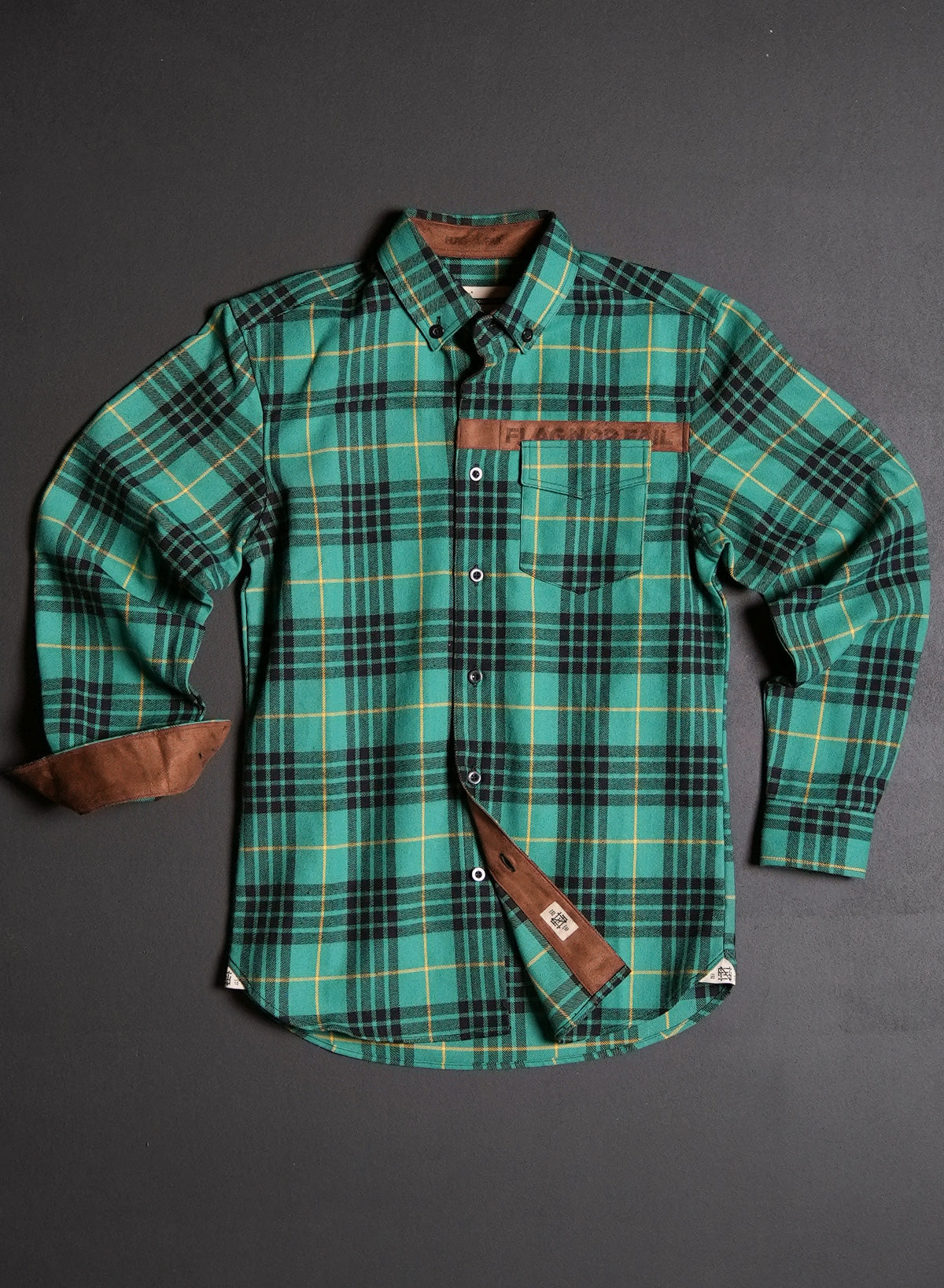 MEN'S NO HANDOUTS X FOREVER FLANNEL - GREEN