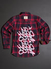 MEN'S NO HANDOUTS X FOREVER FLANNEL - RED thumbnail