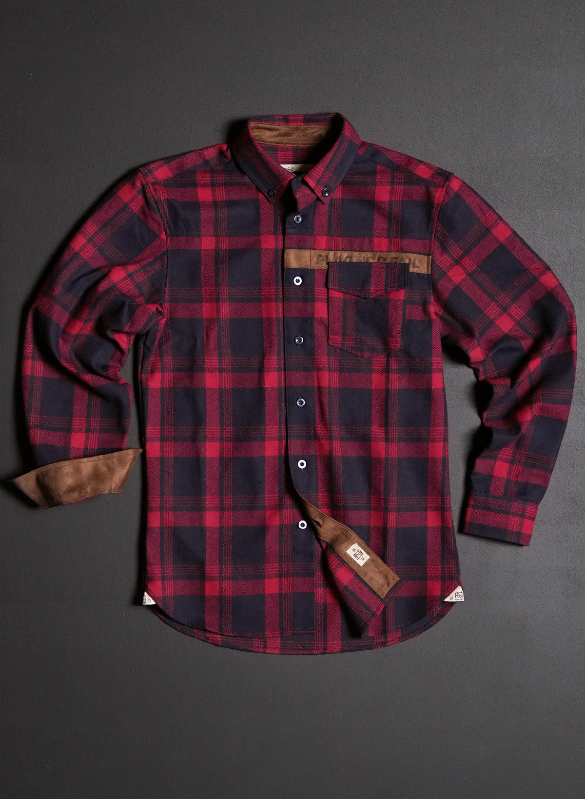 MEN'S NO HANDOUTS X FOREVER FLANNEL - RED