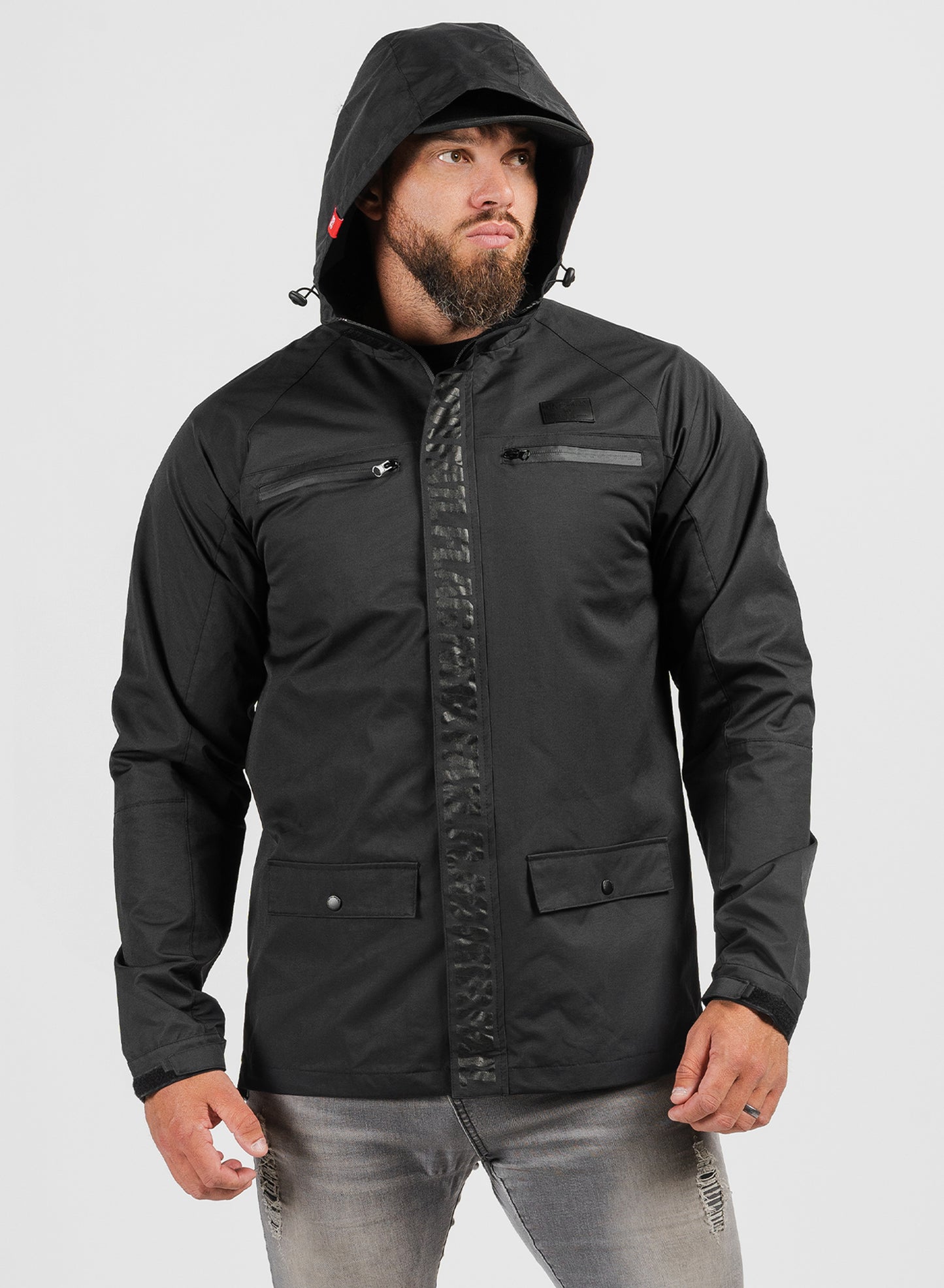 CHAQUETA DE LLUVIA - NEGRO 