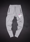 WORK HUSTLE KILL - FITTED JOGGERS - GREY thumbnail