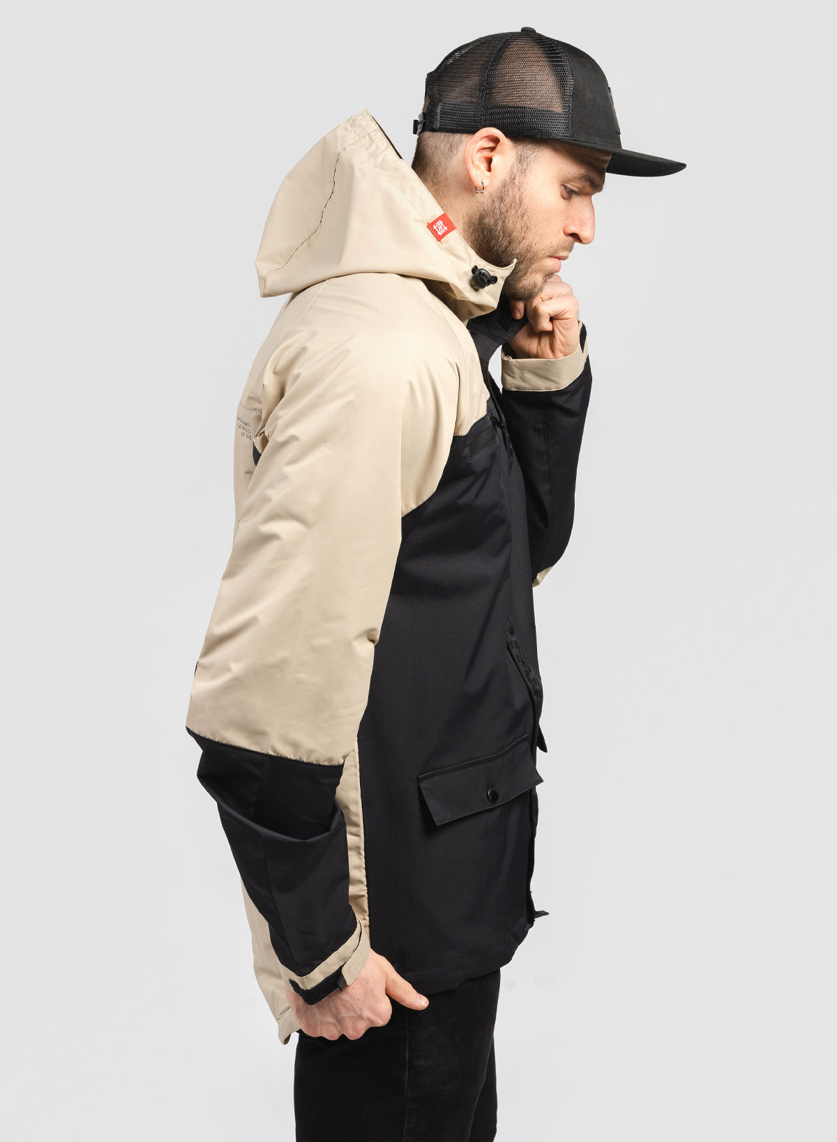 Tan on sale rain jacket